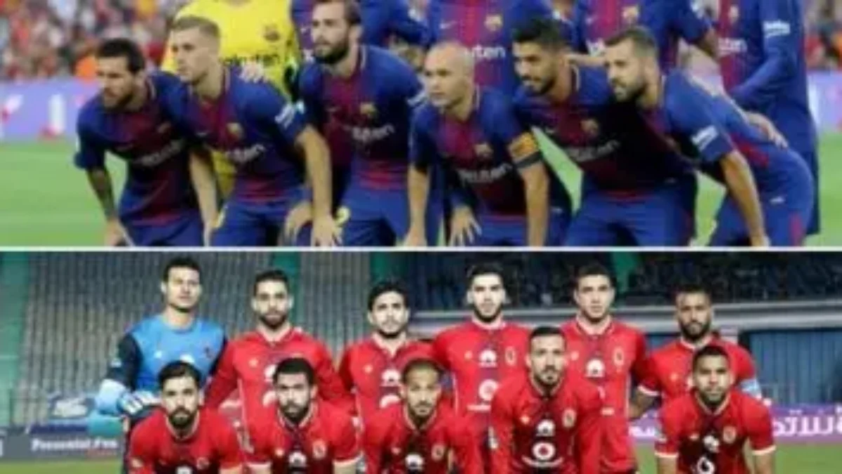 الأهلي يواجه برشلونة في مواجهة تاريخية