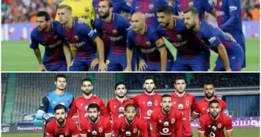 الأهلي يواجه برشلونة في مواجهة تاريخية