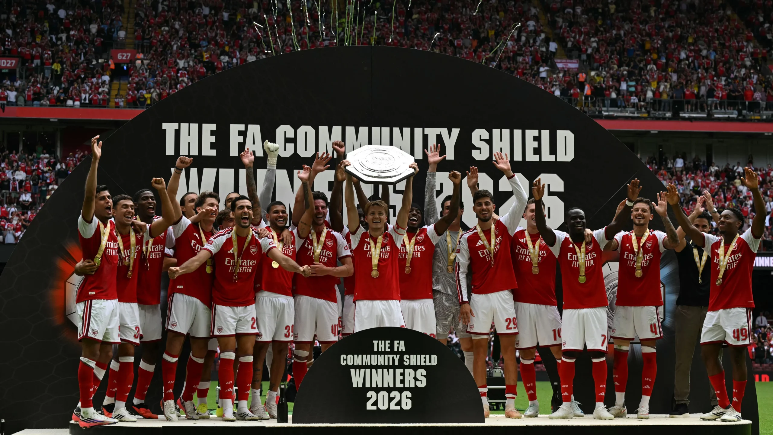 آرسنال يتلاعب بالسيتي ويتوج بدرع المجتمع