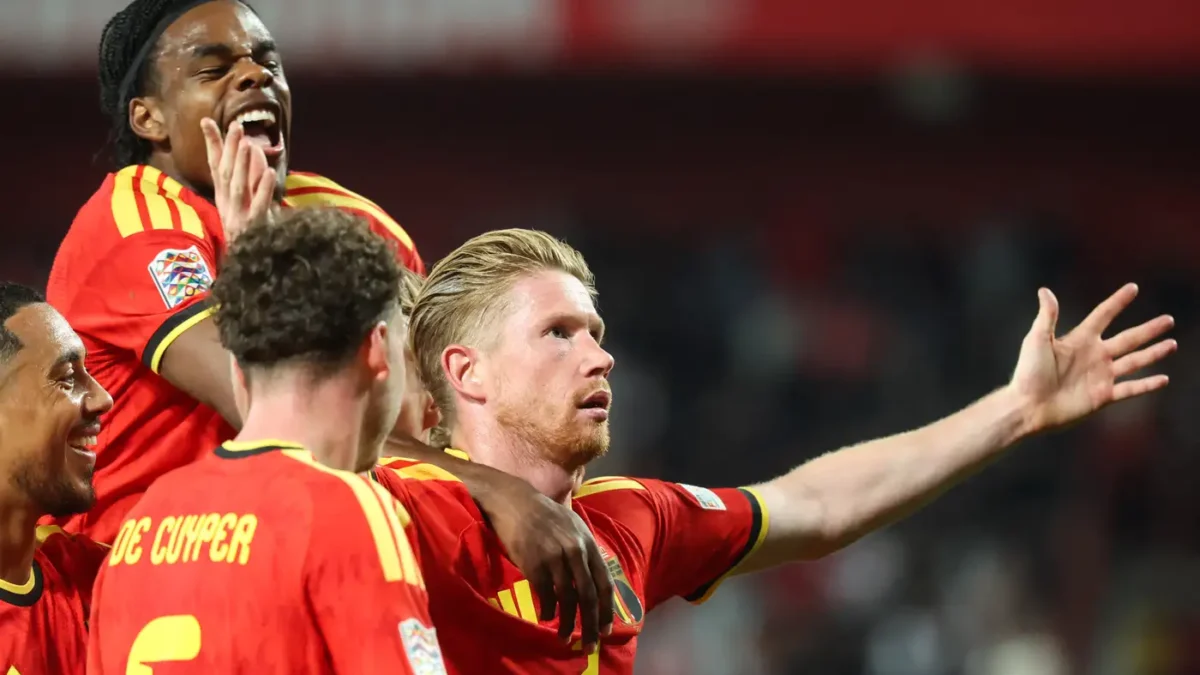 دي بروين يتألق ويبلغ حاجز الـ201 هدف مع منتخب بلجيكا والأندية