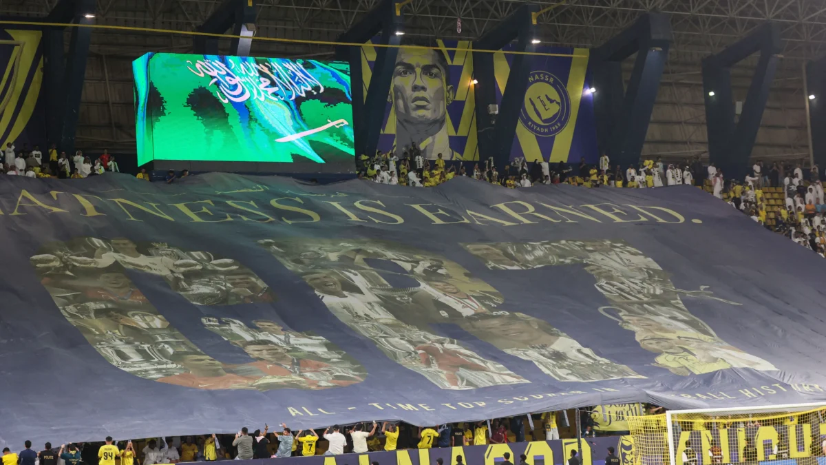 جماهير النصر تدعم كريستيانو رونالدو