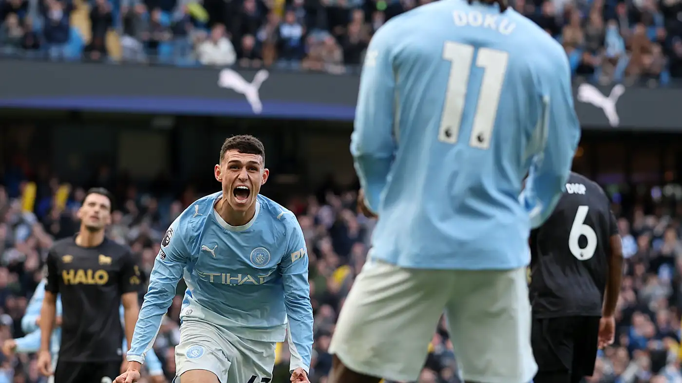 فودين ينهي صيامًا تهديفيًا طويلًا مع مانشستر سيتي