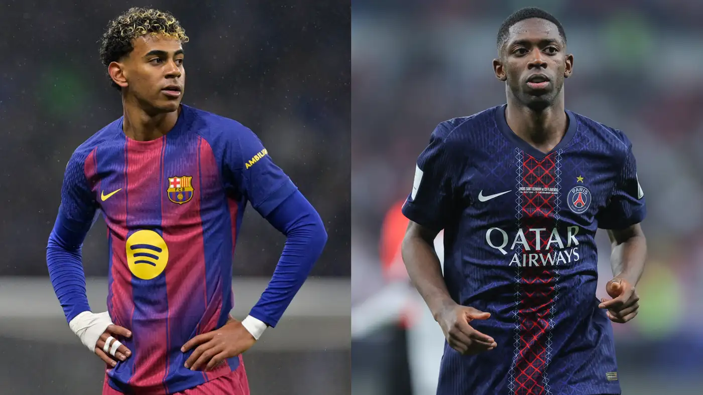 صراع الكرة الذهبية يشتعل بين ديمبلي ويامال في دوري الأبطال